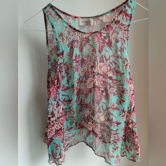 Zimmerman Floral Silk Top New Without Tags - Picture 12 of 13